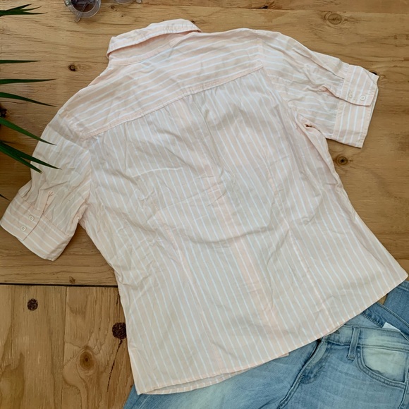 WEEKEND Pink Striped Cotton Button Down - Picture 6 of 8